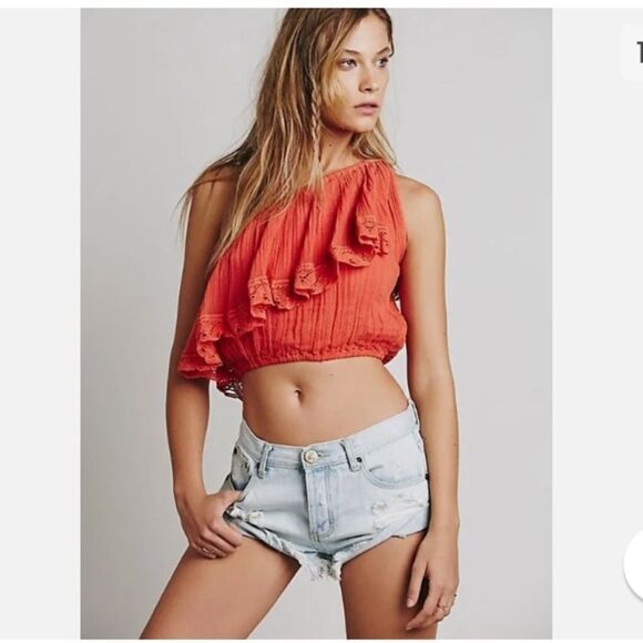 Jen’s Pirate Booty X Free People One Shoulder Top - Picture 1 of 5